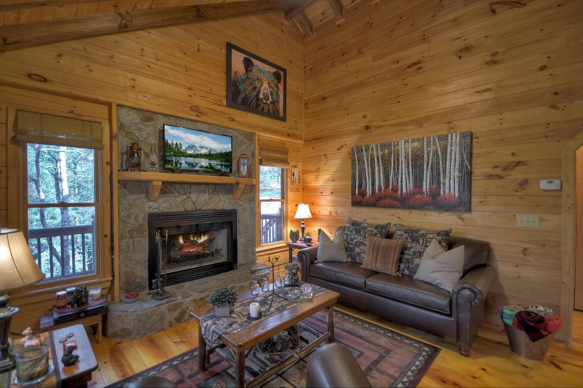 Knotty Pines Pet-Friendly Gas Fireplace Plus A Firepit Cherry Log Экстерьер фото